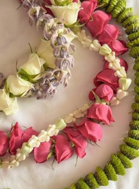 Song of India ribbon-style lei